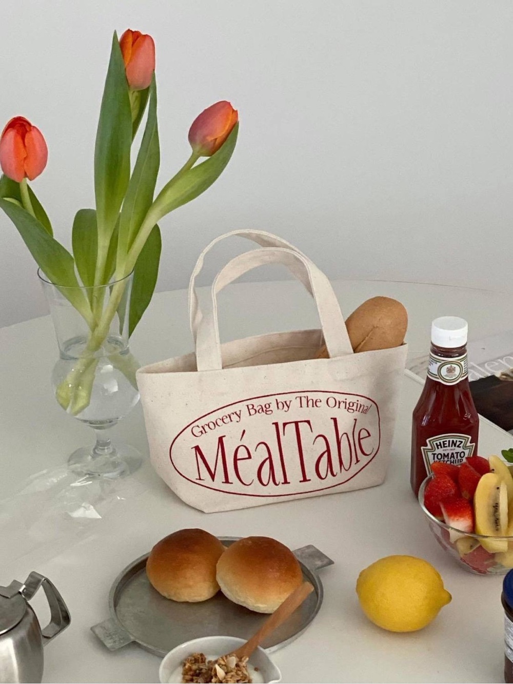 NWT Canvas Grocery Bag - Cream